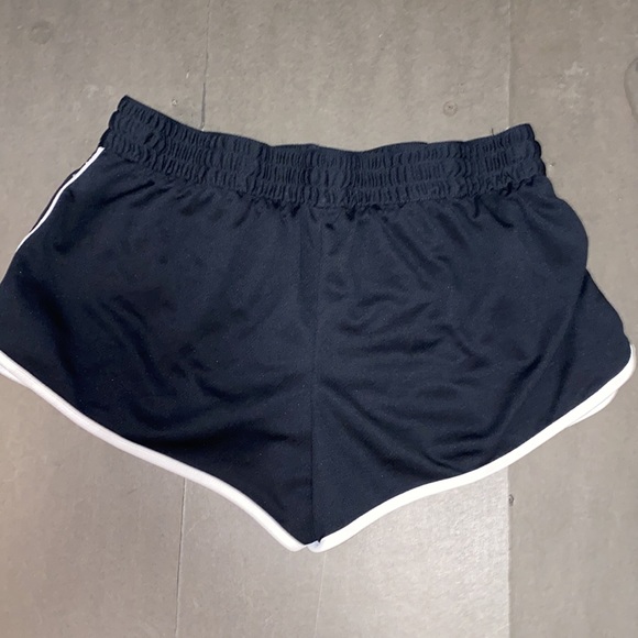 Pony Large Black White Drawstring Athletic Shorts - Picture 3 of 10